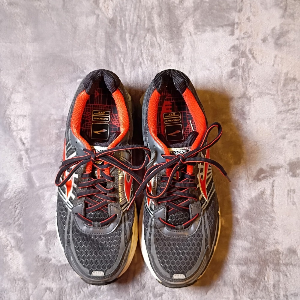 Brooks Adrenaline GTS 14 Mens 8.5 Running Shoes Black Silver Red 1101581D081 Y2K - Picture 5 of 9